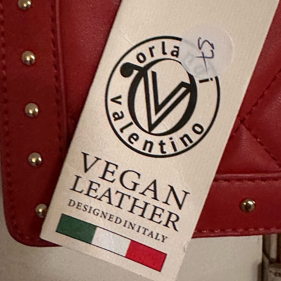 Valentino Orlandi Red Quilted Crossbody Bag - Picture 3 of 10